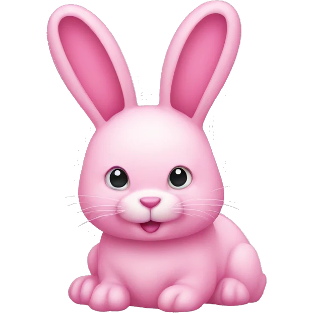 Pink bunny emoji