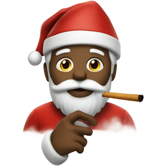Santa smoking  emoji