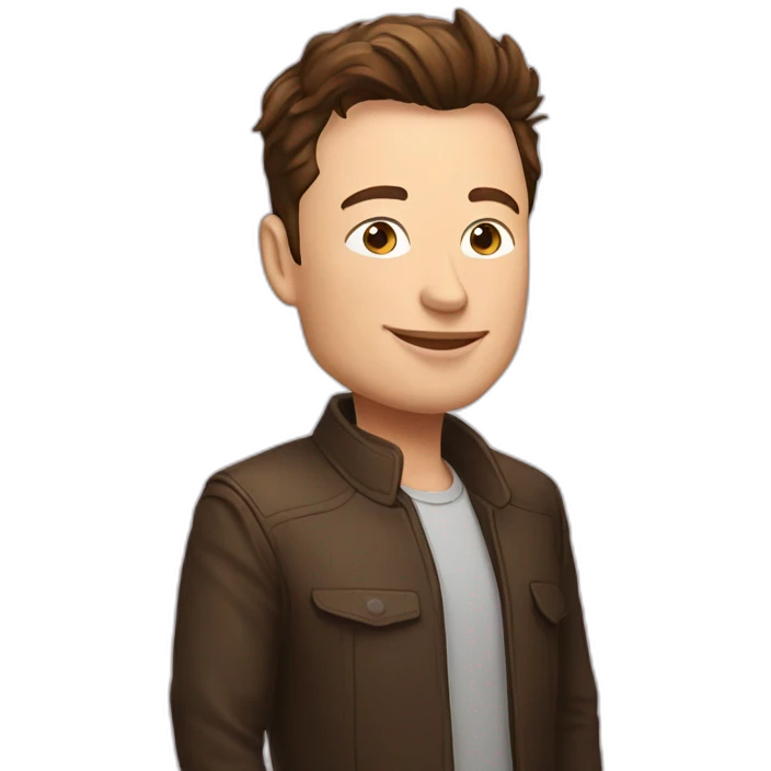 elon musk with mund emoji