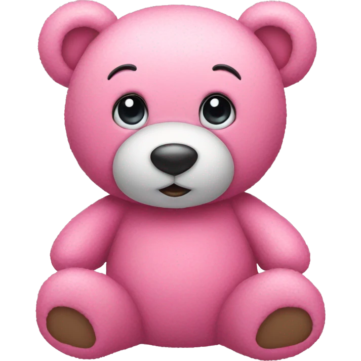 Pink teddy bear emoji