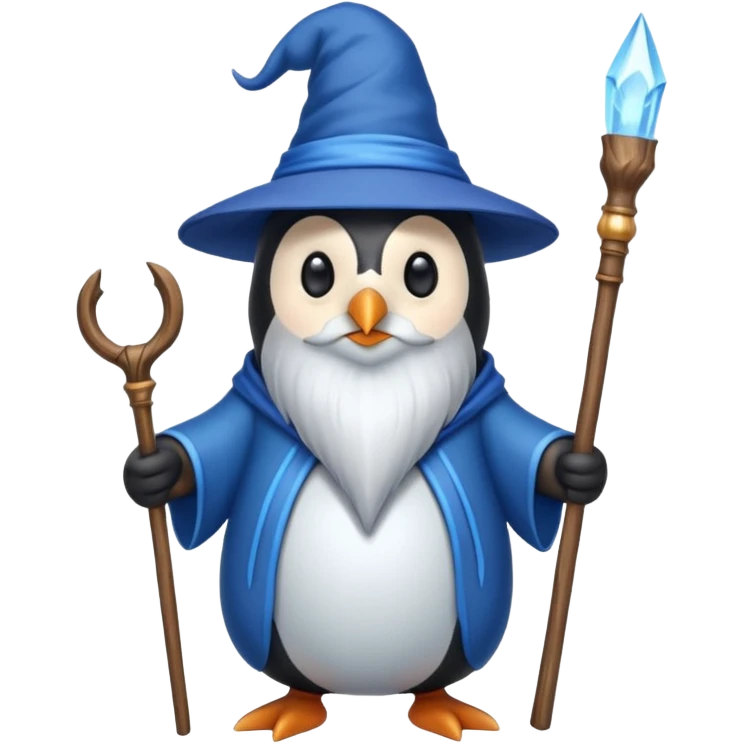 Penguin Wizard emoji