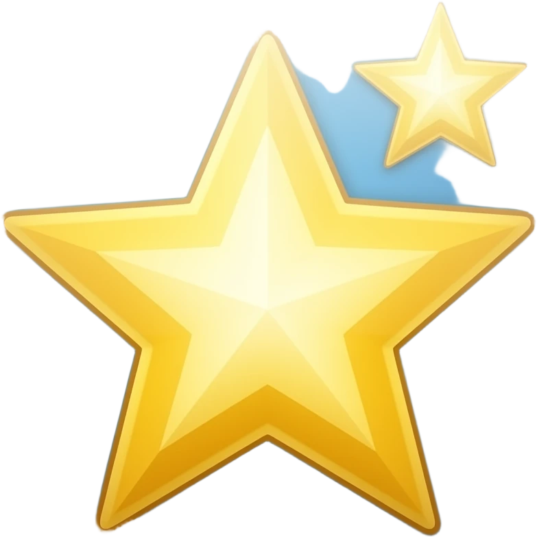 App logo for my game app that is about macthing 3 stars called emoji