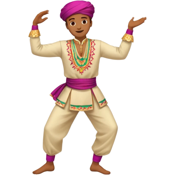 dancing man traditioanal emoji