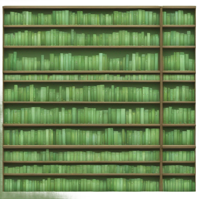 Sage green books emoji