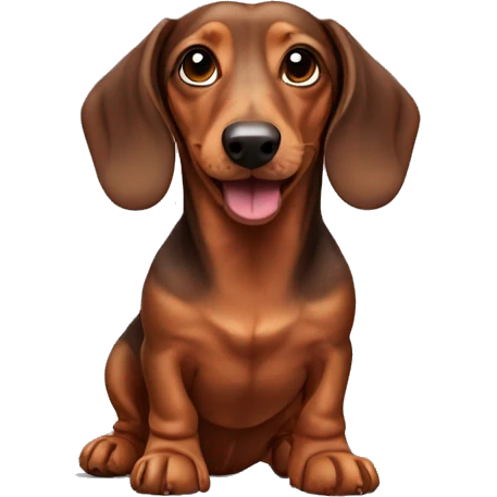 a dachshund  emoji