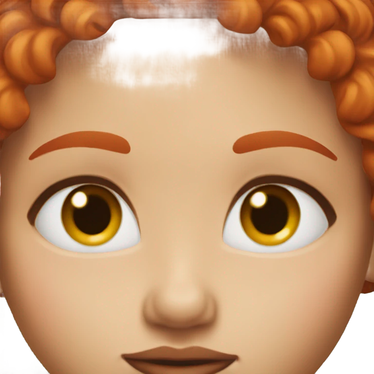 Red head brow skin girl emoji