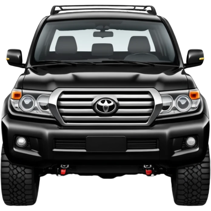Modified Toyota landcr new model black color emoji