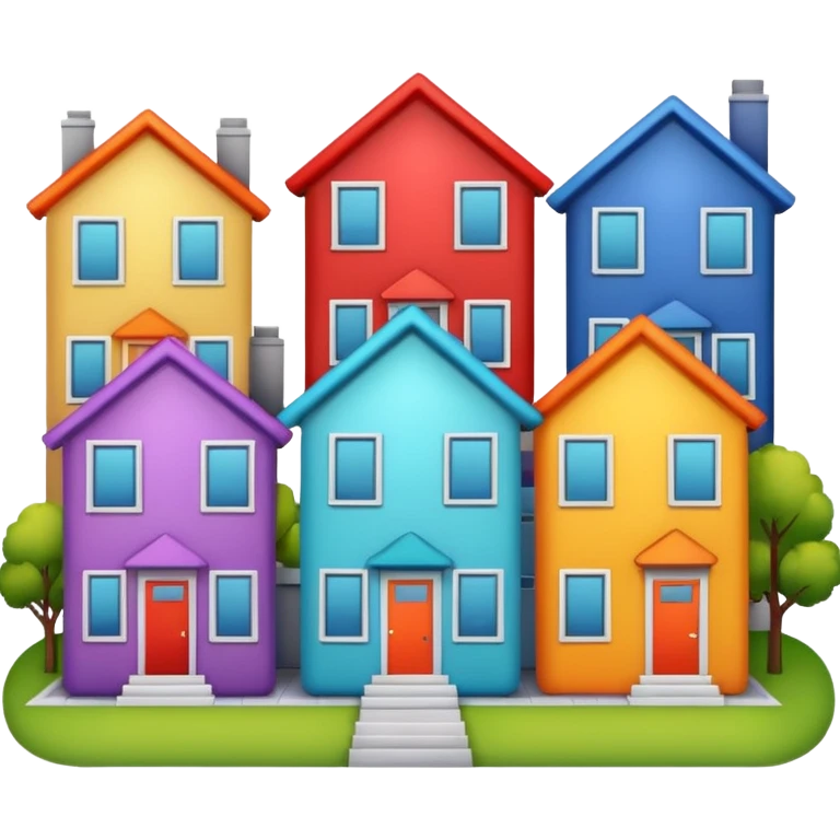 big houses emoji