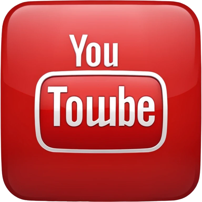 YouTube logo emoji