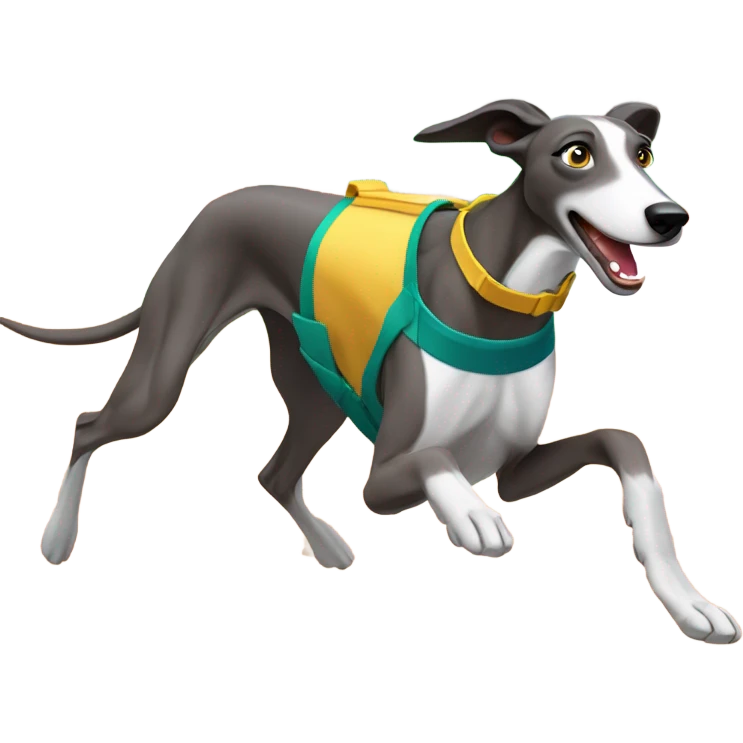 greyhound racer emoji