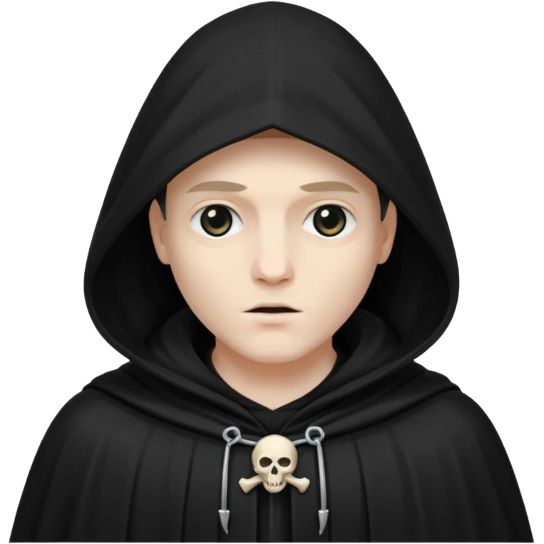 the death with black cloak emoji