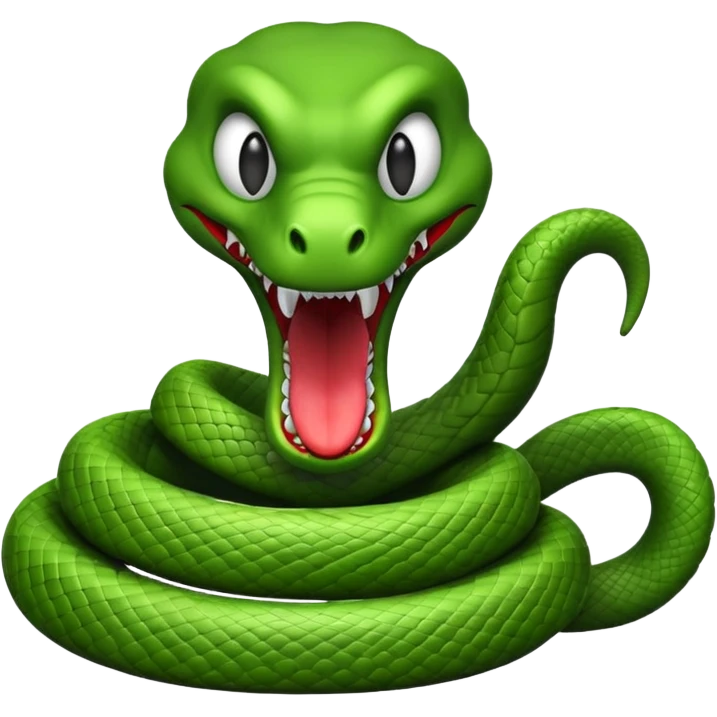 evil snake mascot emoji