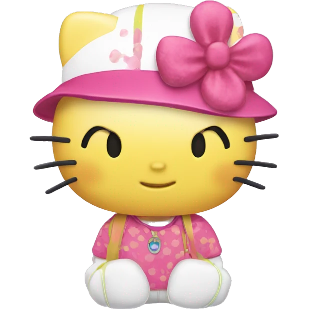 Summer Hello Kitty emoji