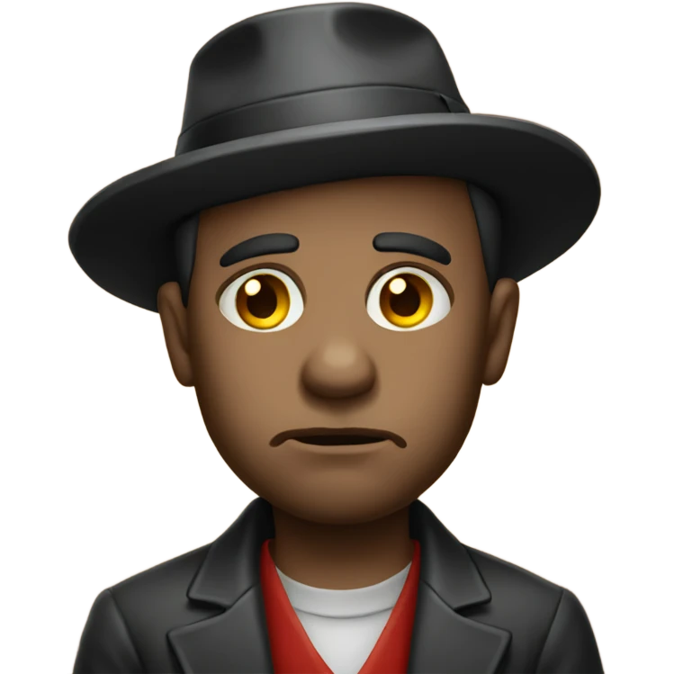 Sad gambler emoji