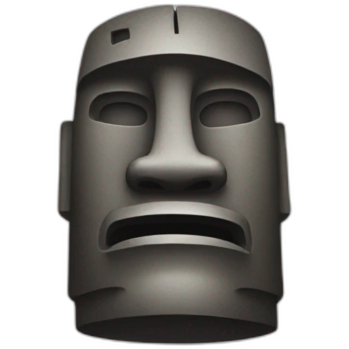 a moai saying "Bestooo" emoji