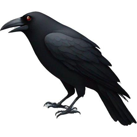 A crow inside a red circle emoji