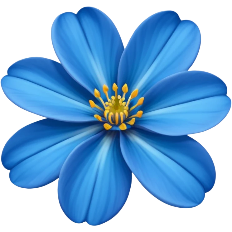 Flor azul marchitándose  emoji