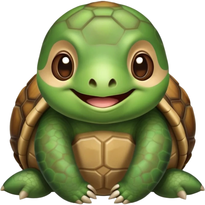 Turtle and Sloth mixed in emoji