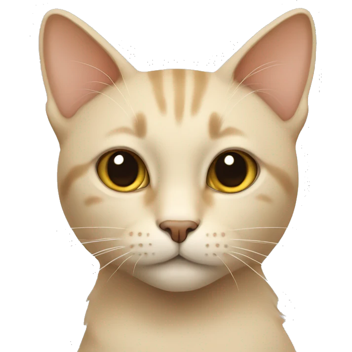 Beige cat emoji