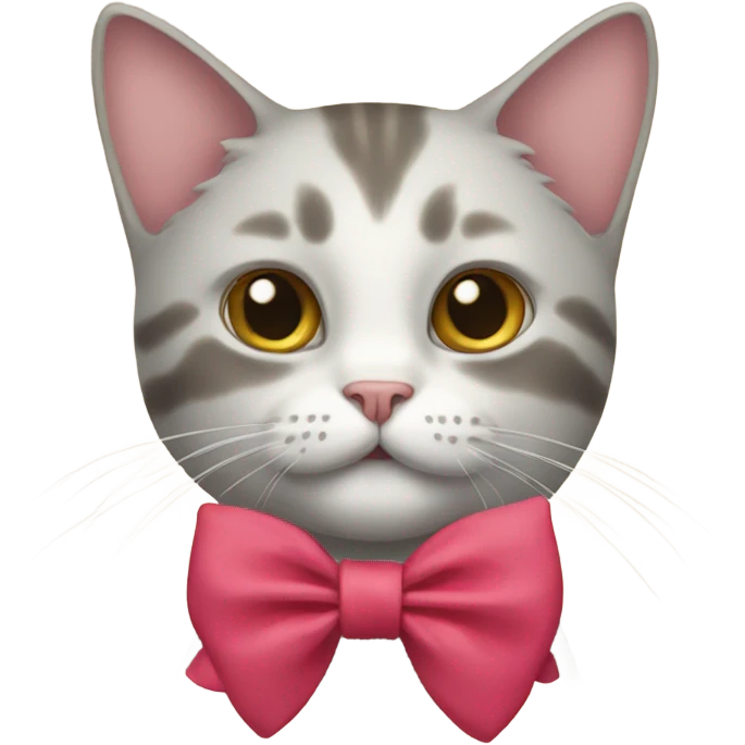 Cat with bow emoji