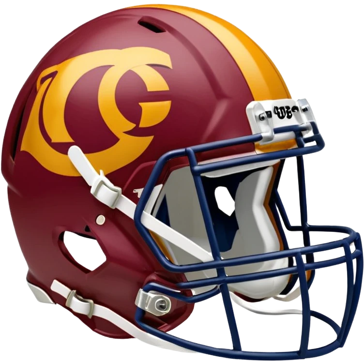 Washington commanders, football helmet facing Chicago Bears football helmet emoji