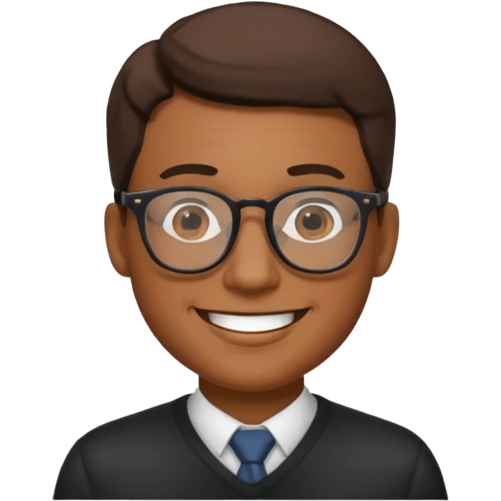 Man with glasses emoji
