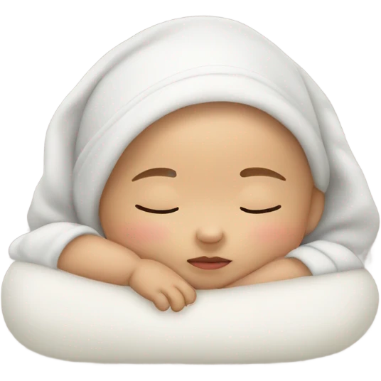 asian baby sleeping emoji