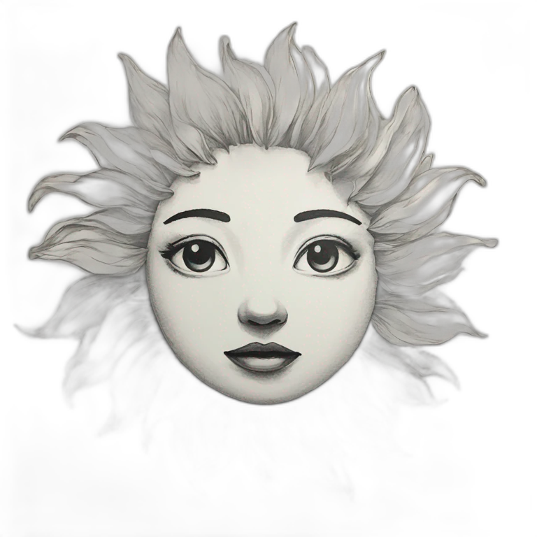 sunlight-tenderness-ink-drawing emoji