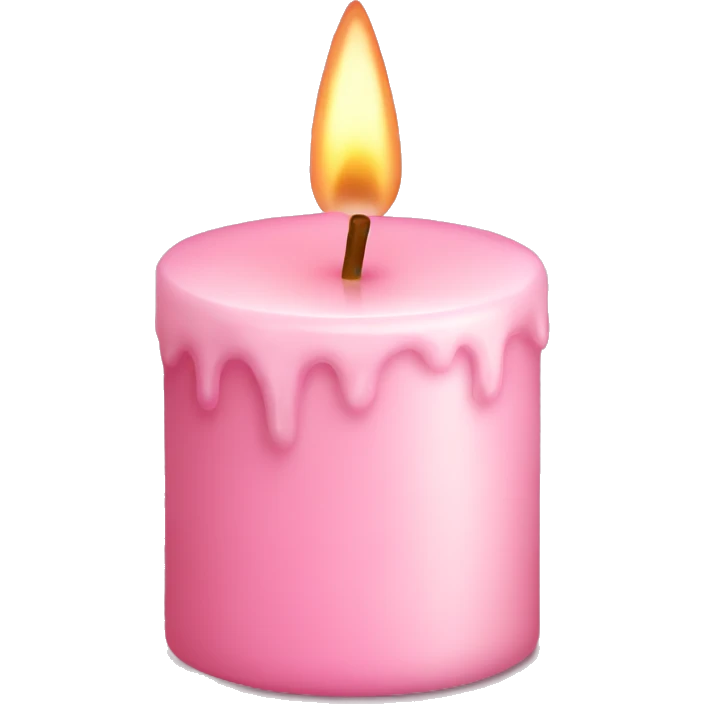 light pink candle  emoji