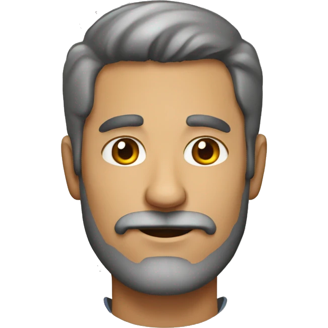 hombre 60 años con barba emoji