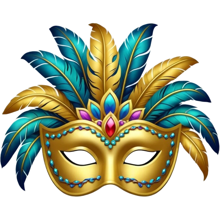 Antifaz de carnaval emoji