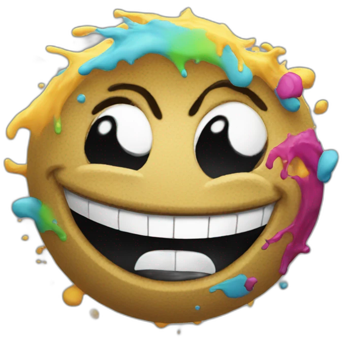graffiti of the words "good game" emoji