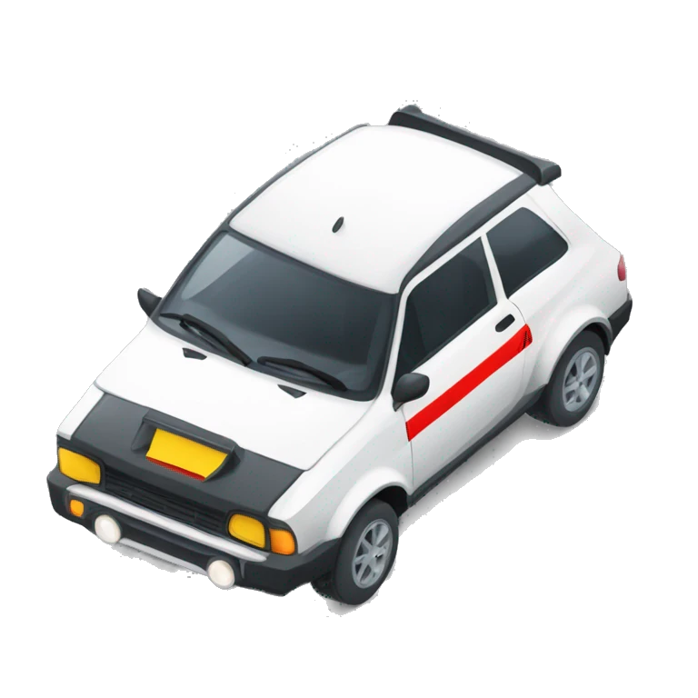 Voiture de rallye emoji