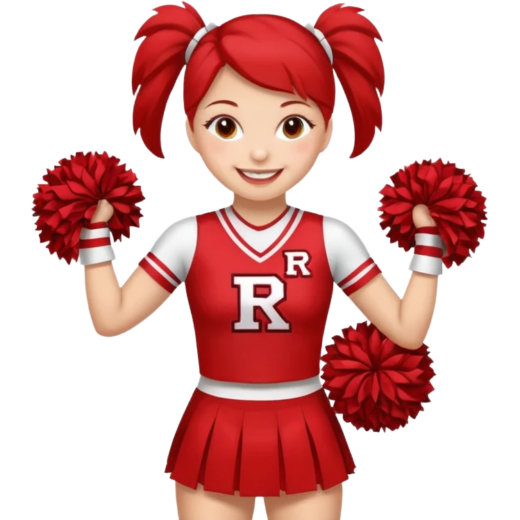 Rutgers full body Cheerleader emoji