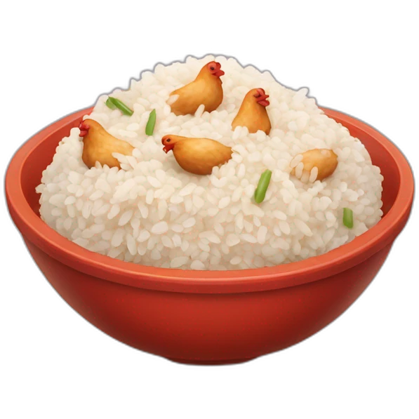 Chinese chicken and rice  emoji