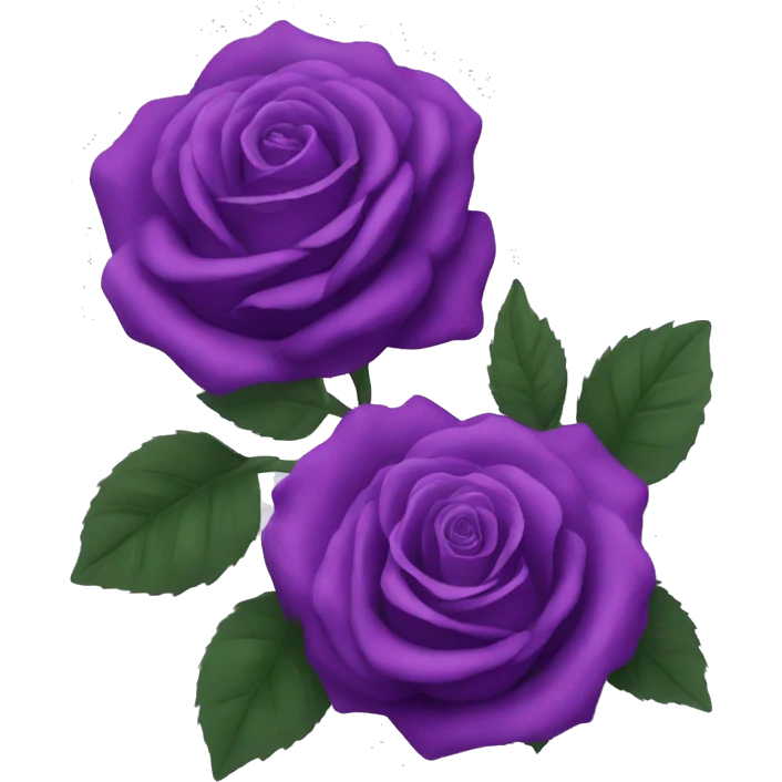 purple roses emoji