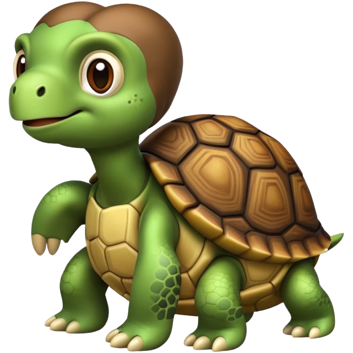 Tortuga con mono emoji