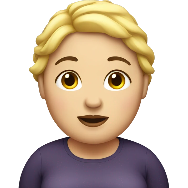 fat woman  emoji