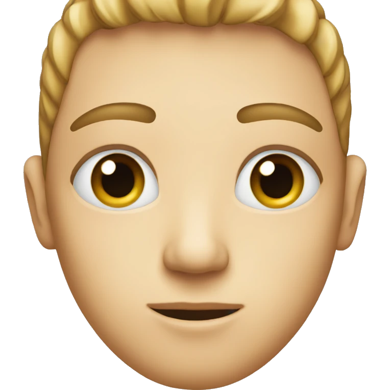 Straight face with lines above the eyes emoji