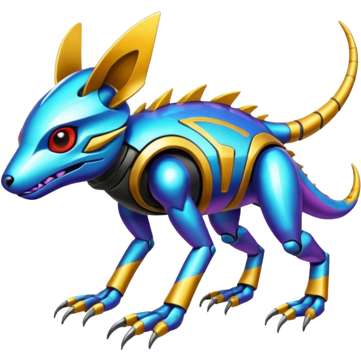  exotic tropical cyber-Protogen-Fakémon-Vernid-creature emoji