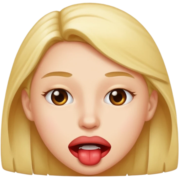 Biting lip  emoji