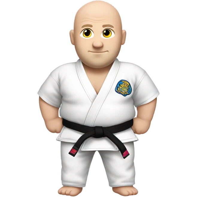 Bald fat white jujitsu guy emoji