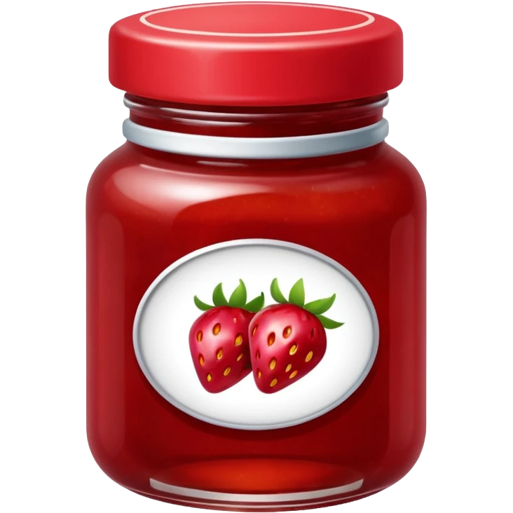 una mermelada de frutilla emoji