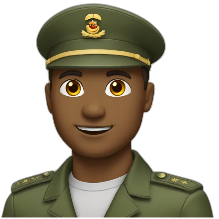 Chat qui fait un signe militaire avec sa patte  emoji
