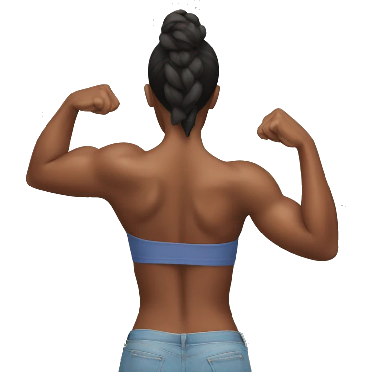 Woman Back muscles emoji