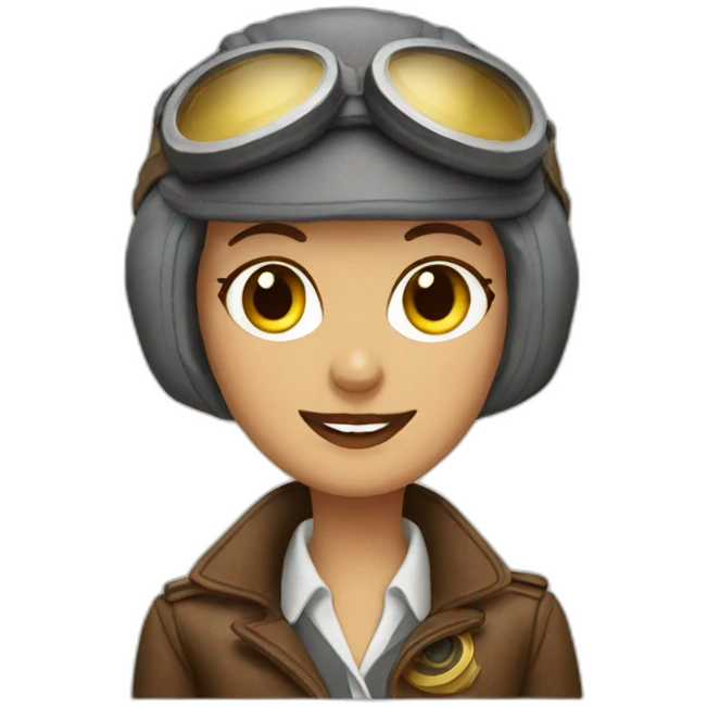 Amelia Earhart emoji