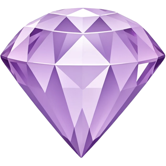light lilac diamond, minimal design emoji