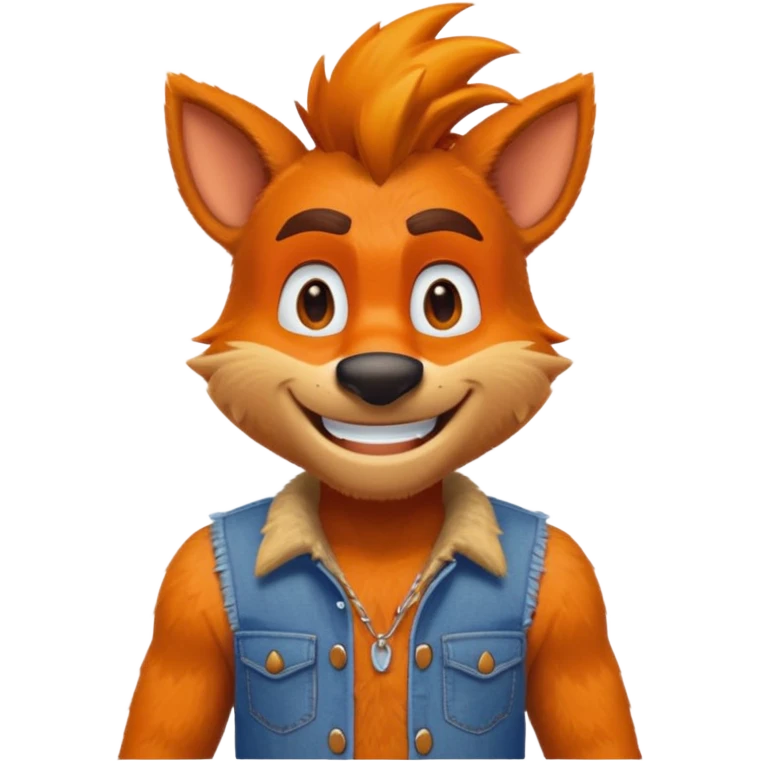 friendly crash bandicoot emoji