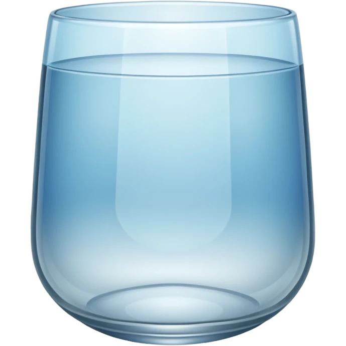wide empty clear glass emoji