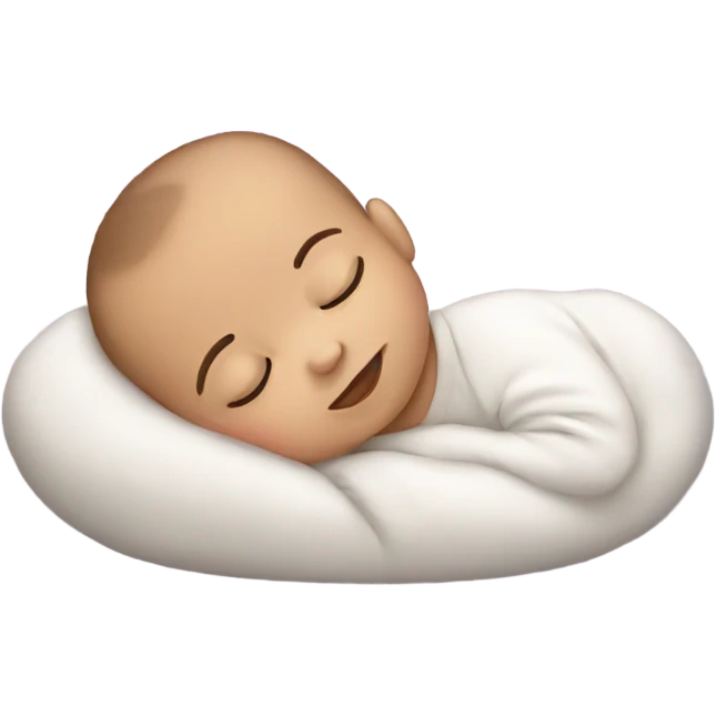 Sleeping cute baby emoji